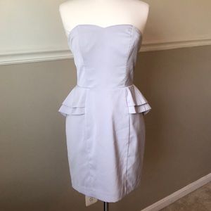 Beautiful strapless H&M dress with peplum detail